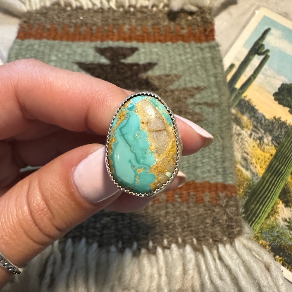 Sterling Silver and Royston Turquoise ring